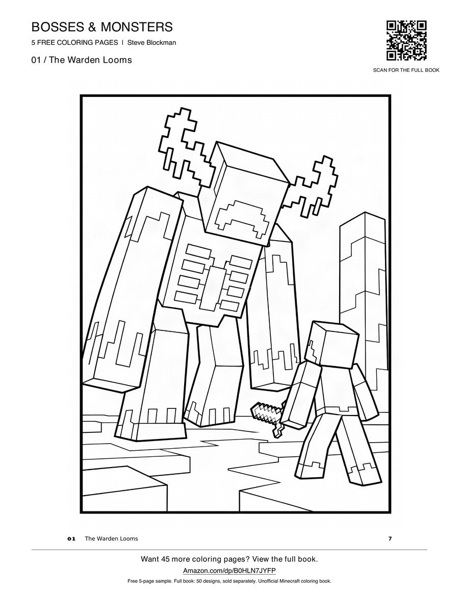Actual free Warden coloring page